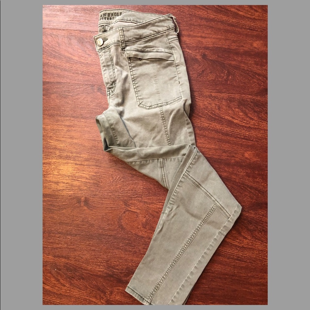 Green American Eagle pants